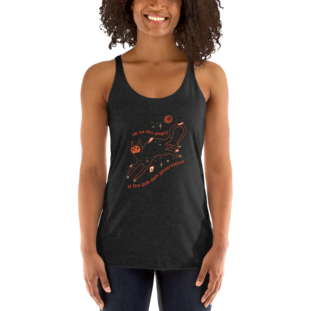Amgry Orion, Racerback Tank Top - Image 2