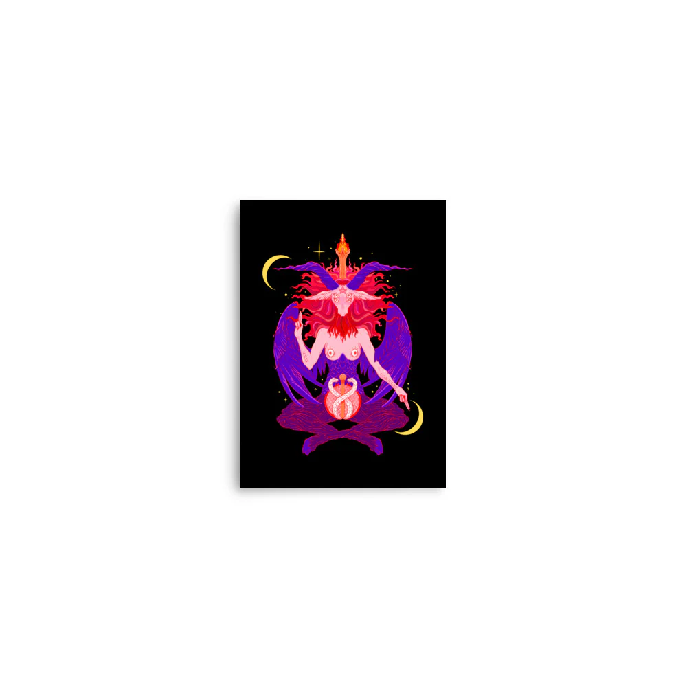 Baphomet 2, Matte Art Print Poster - Image 2