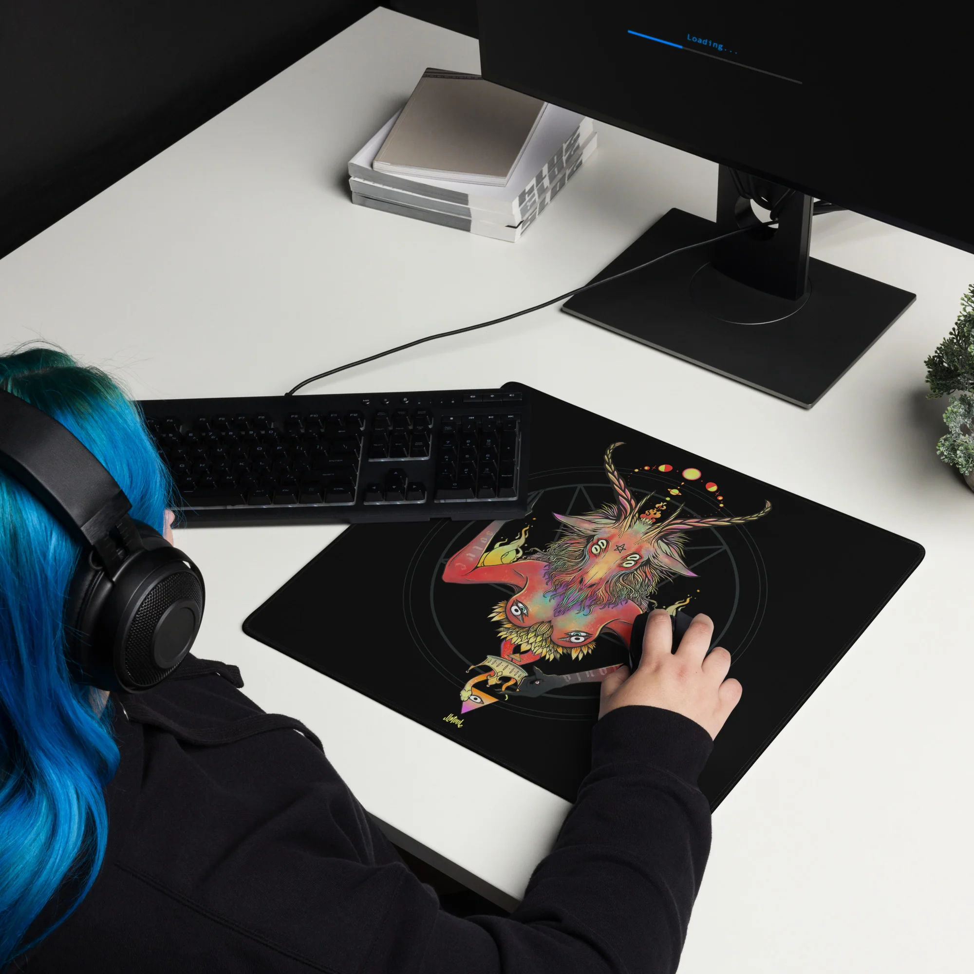 Baphomet, Gaming Mouse Pad - Image 4