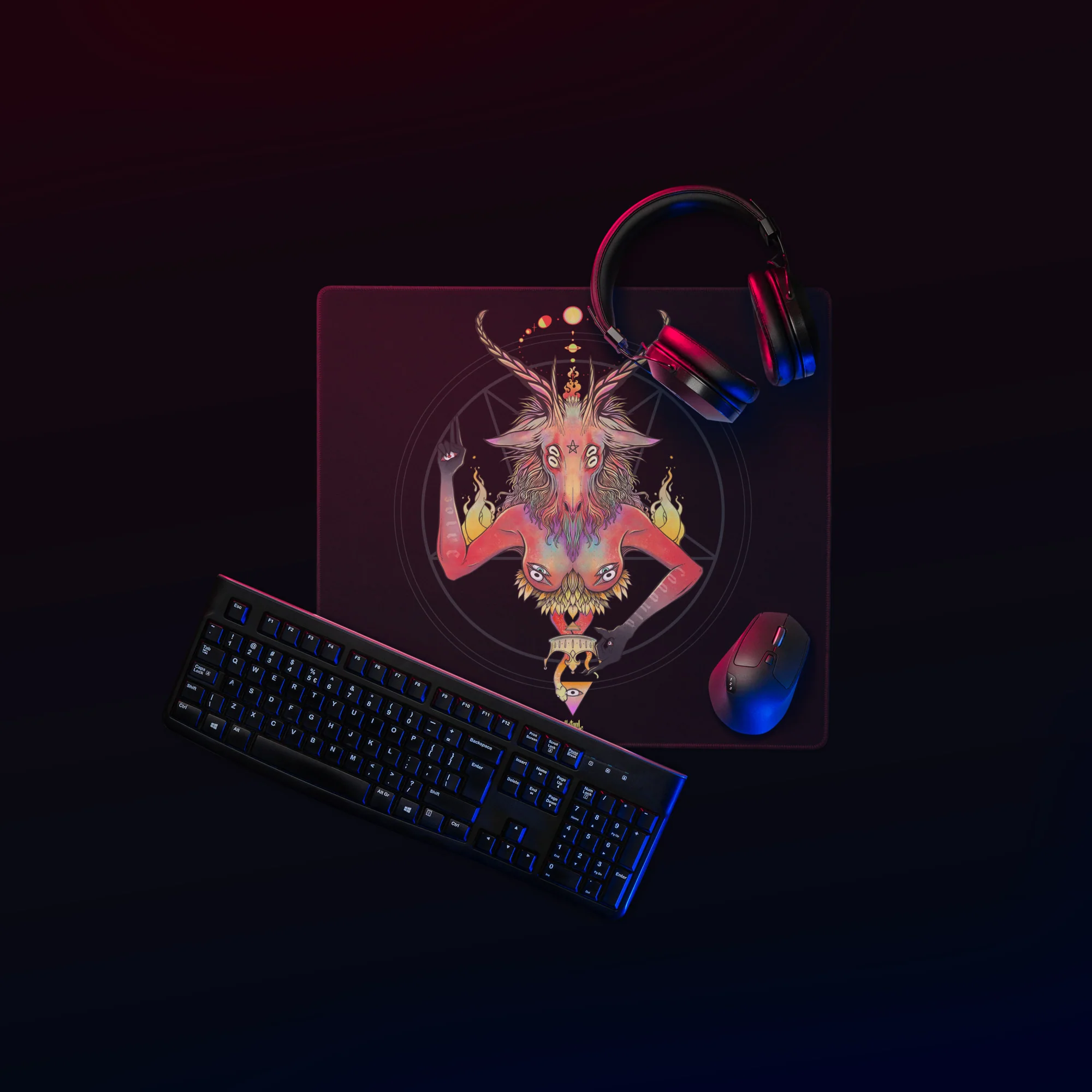 Baphomet, Gaming Mouse Pad - Image 5