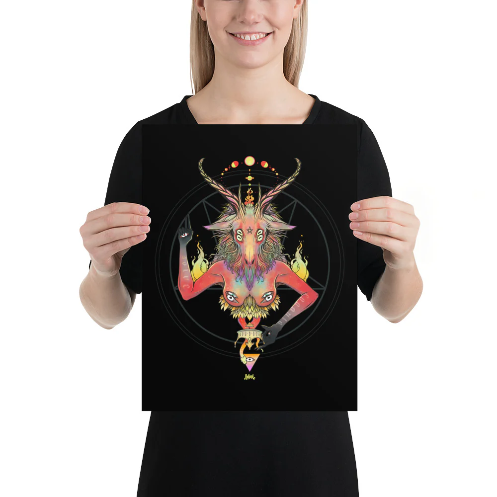 Baphomet, Matte Art Print Poster - Image 2