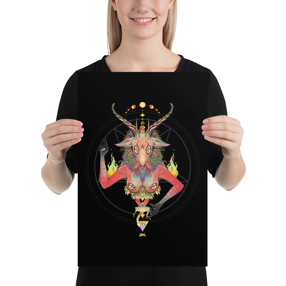 Baphomet, Matte Art Print Poster - Image 3