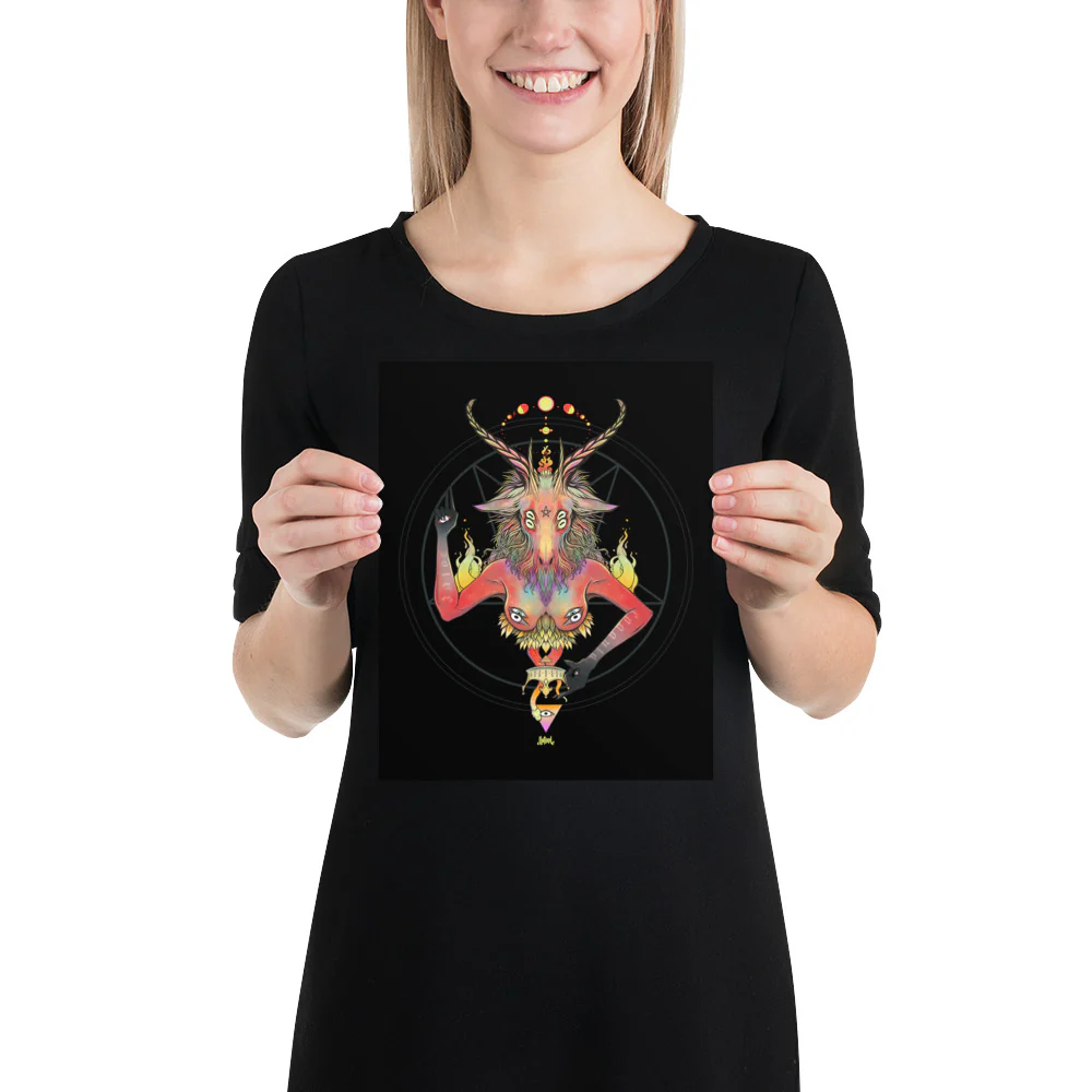 Baphomet, Matte Art Print Poster - Image 4