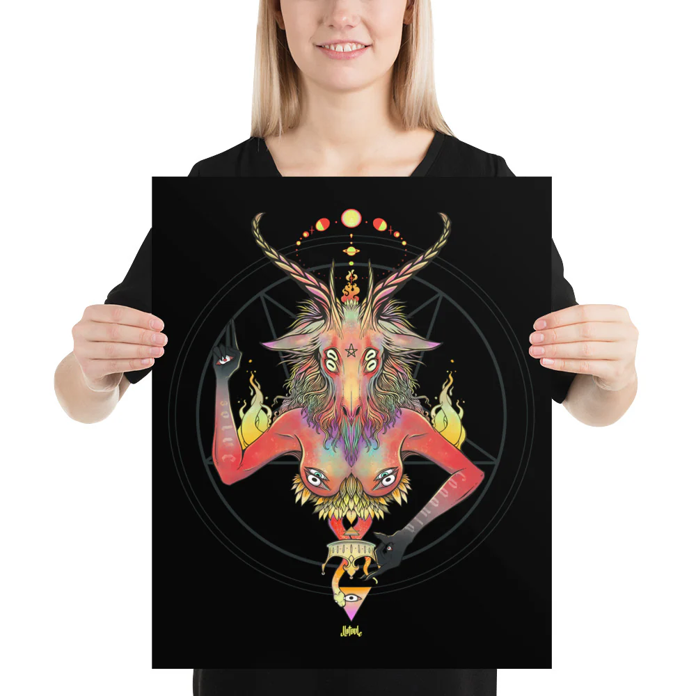 Baphomet, Matte Art Print Poster - Image 5
