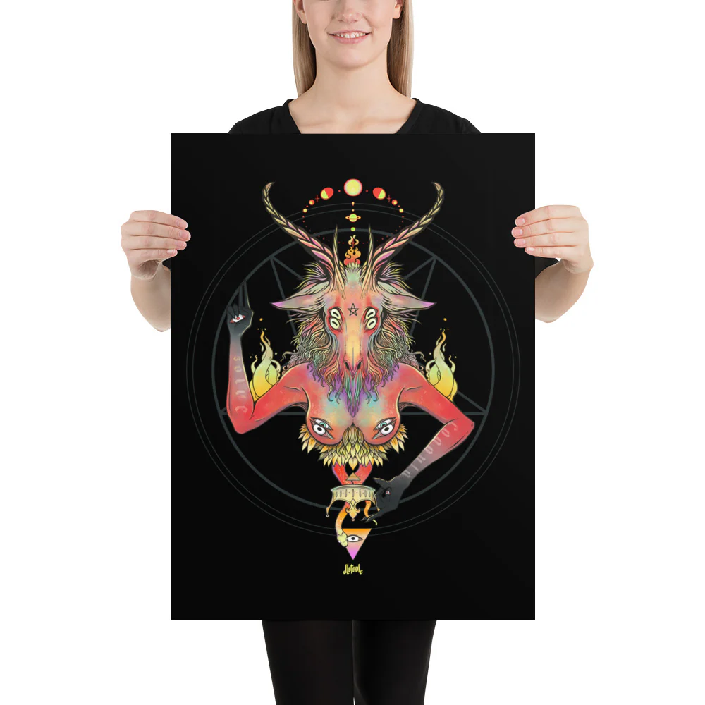 Baphomet, Matte Art Print Poster - Image 6