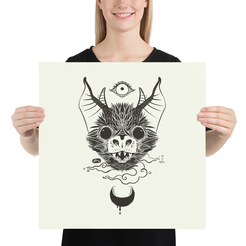 Bat, Matte Art Print Poster - Image 10