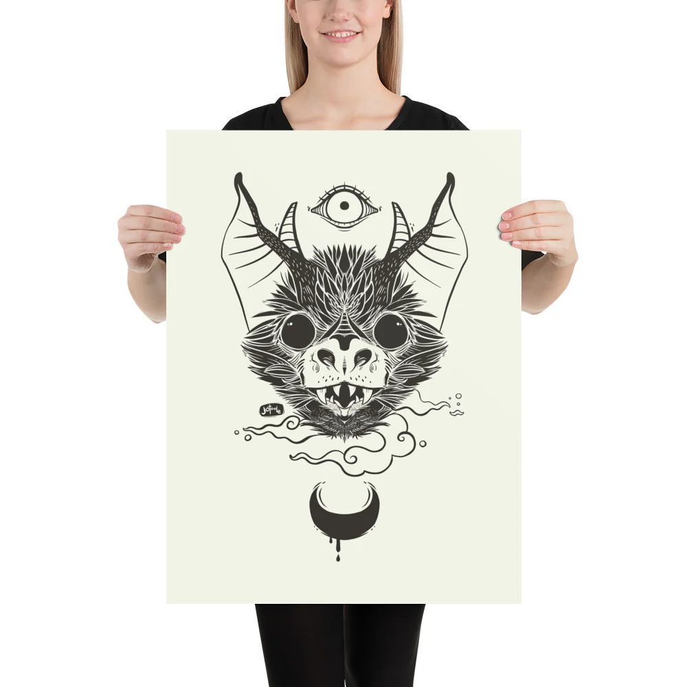 Bat, Matte Art Print Poster - Image 11