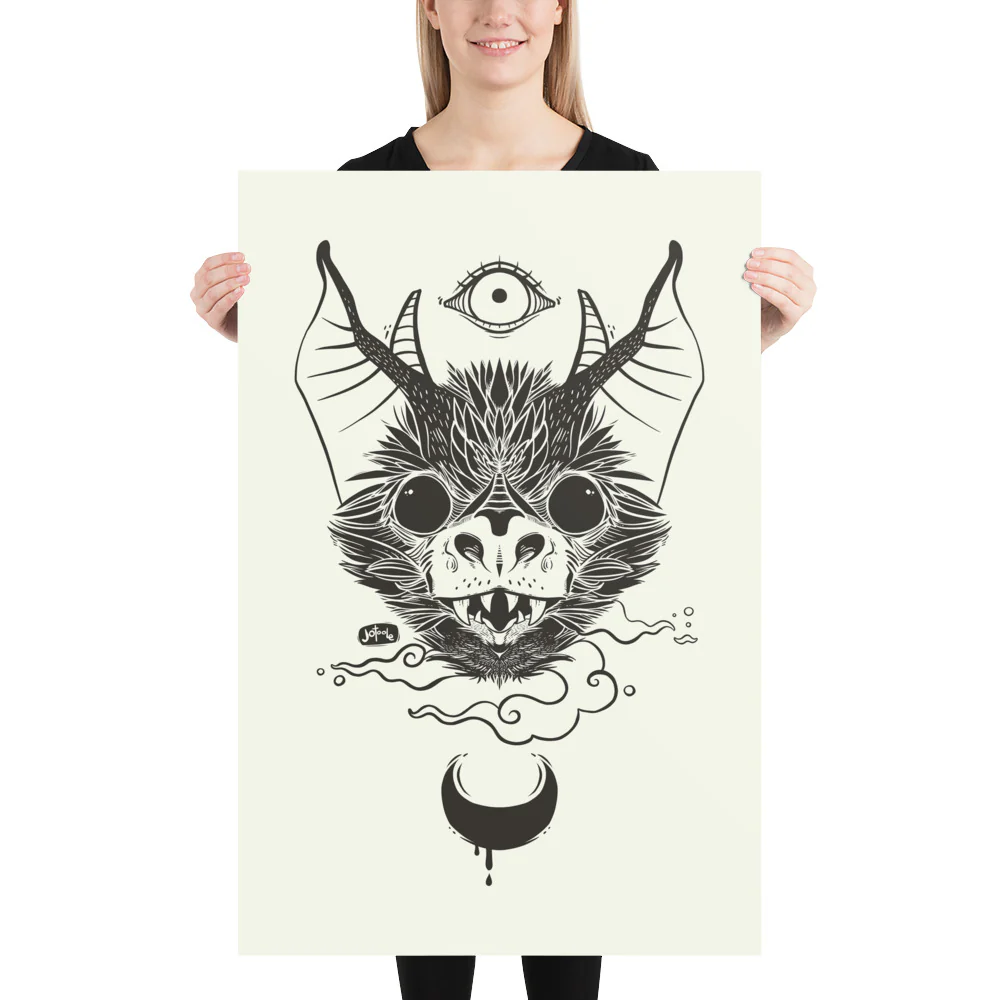 Bat, Matte Art Print Poster - Image 12