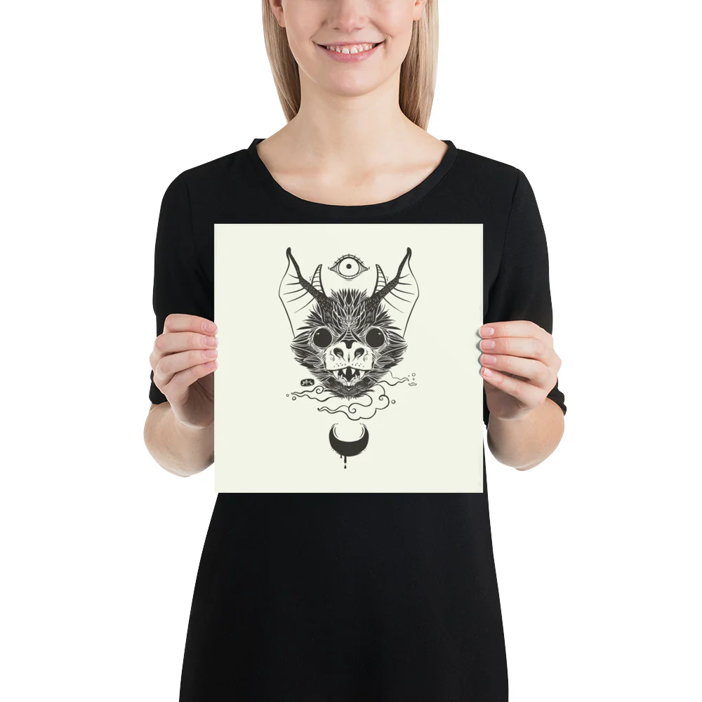 Bat, Matte Art Print Poster - Image 3