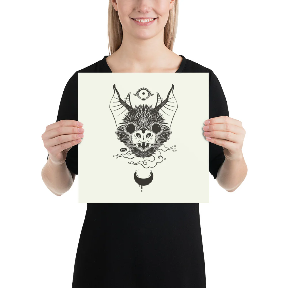 Bat, Matte Art Print Poster - Image 4