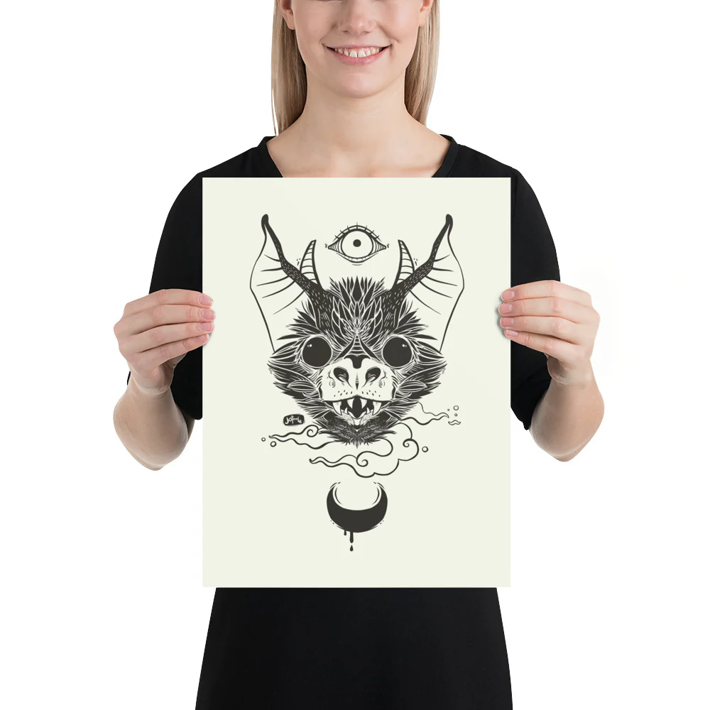 Bat, Matte Art Print Poster - Image 5