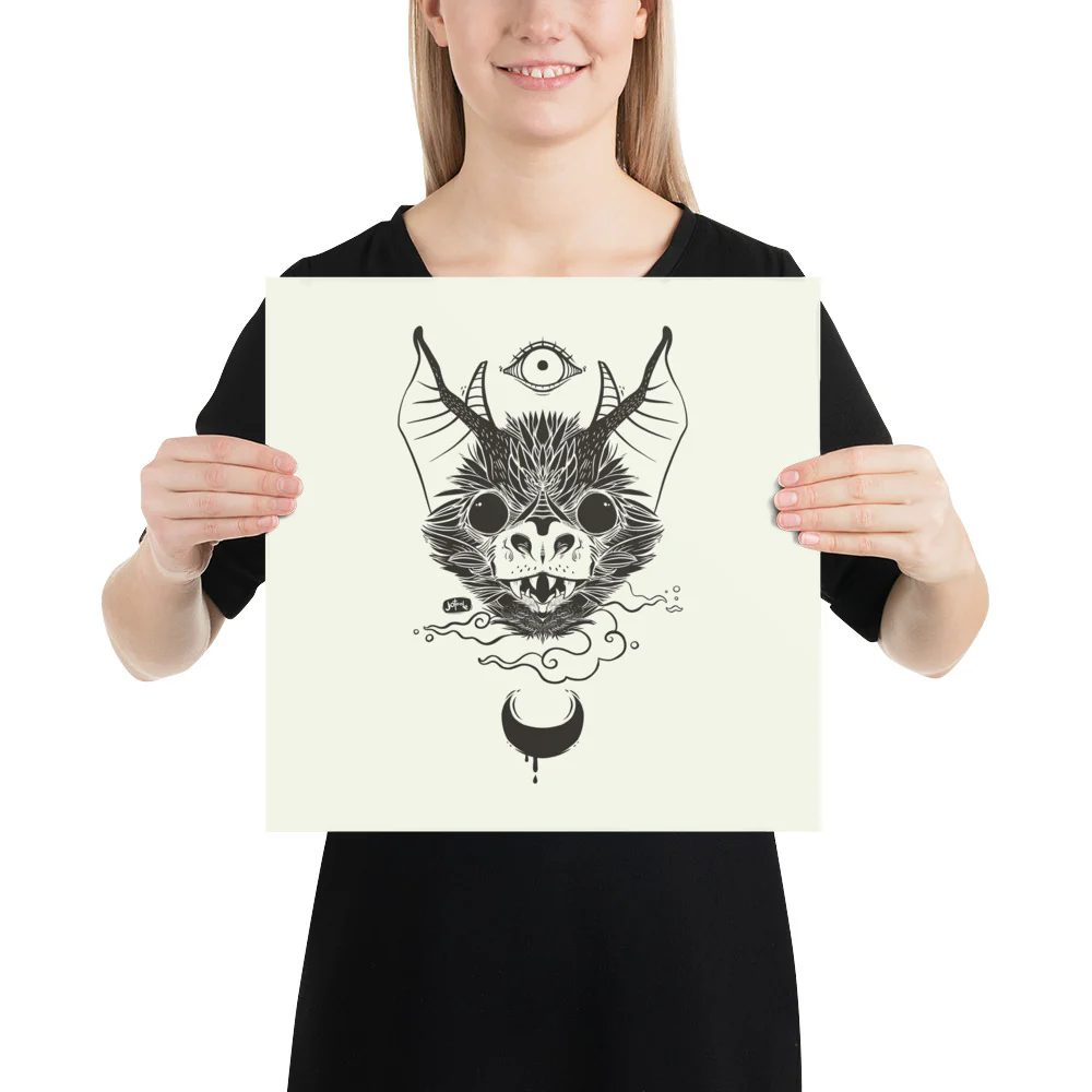 Bat, Matte Art Print Poster - Image 6