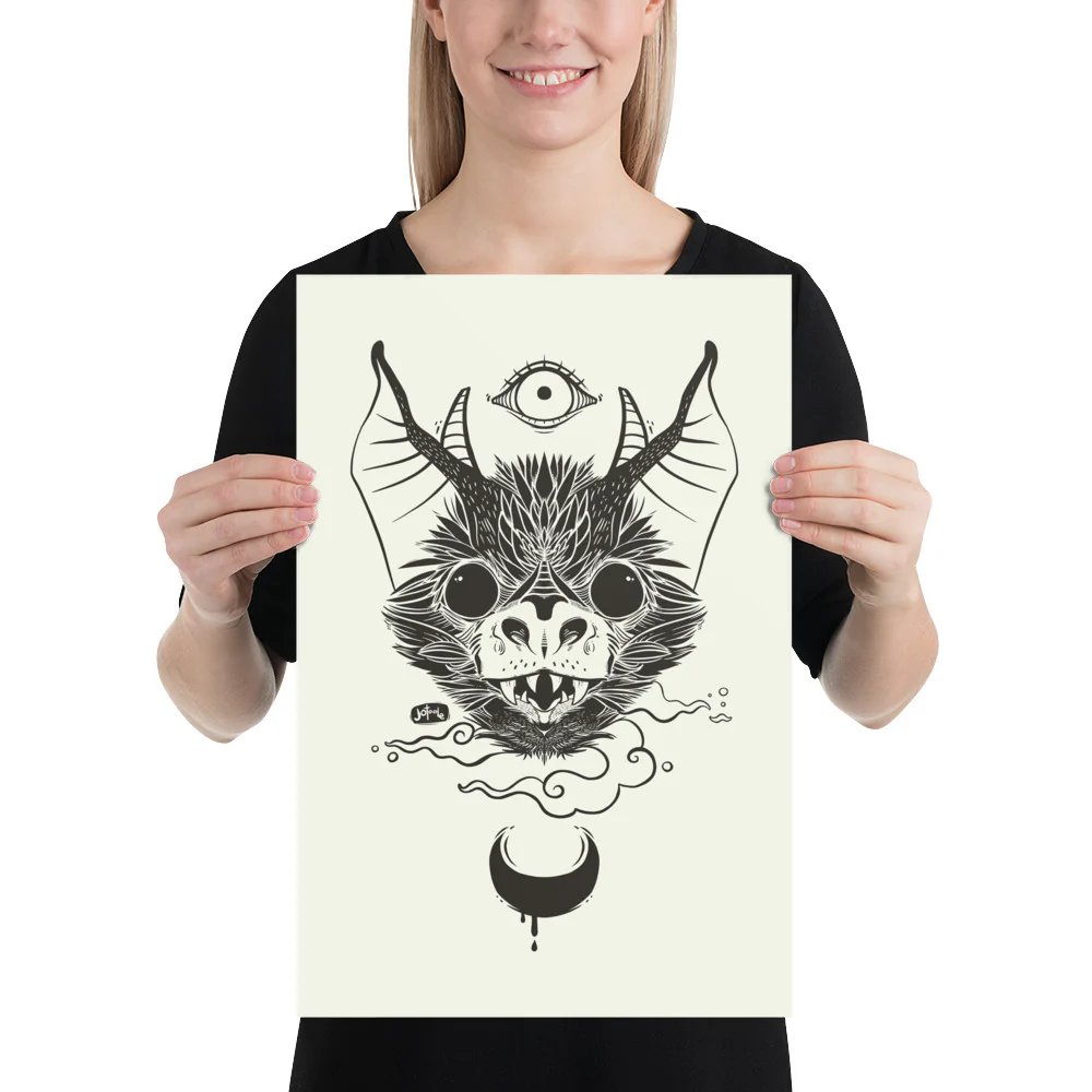 Bat, Matte Art Print Poster - Image 7
