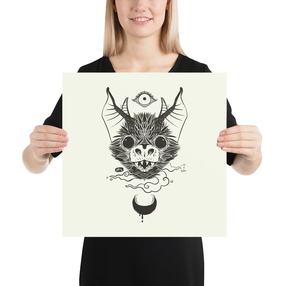Bat, Matte Art Print Poster - Image 8