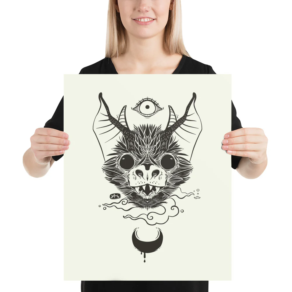 Bat, Matte Art Print Poster - Image 9
