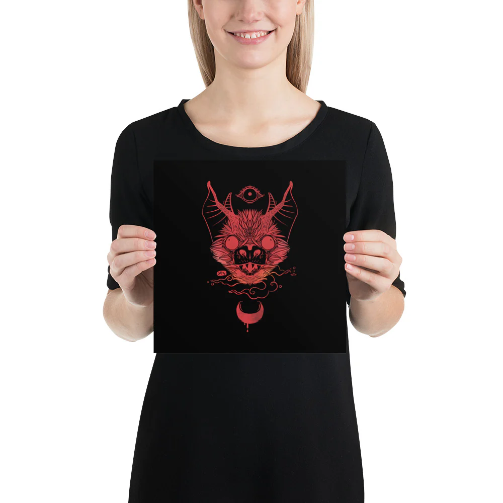 Bat, Matte Art Print Poster - Image 3