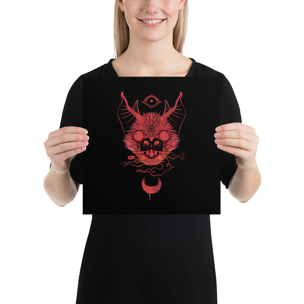 Bat, Matte Art Print Poster - Image 4