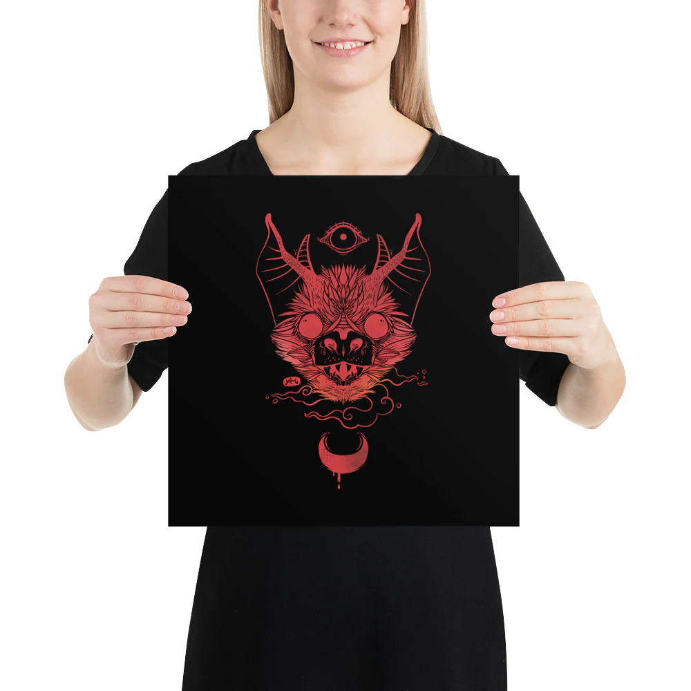 Bat, Matte Art Print Poster - Image 5
