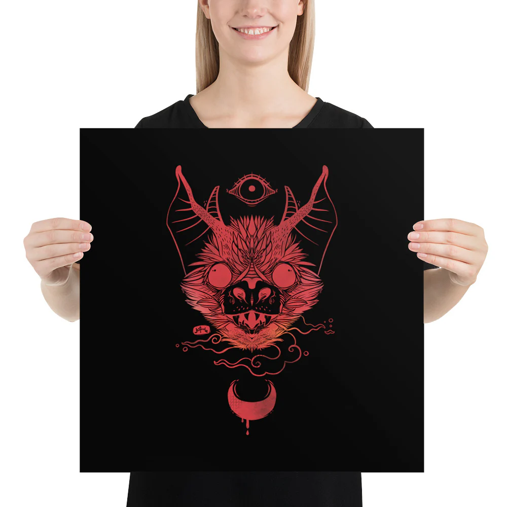 Bat, Matte Art Print Poster - Image 7
