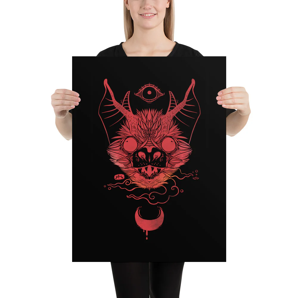 Bat, Matte Art Print Poster - Image 8