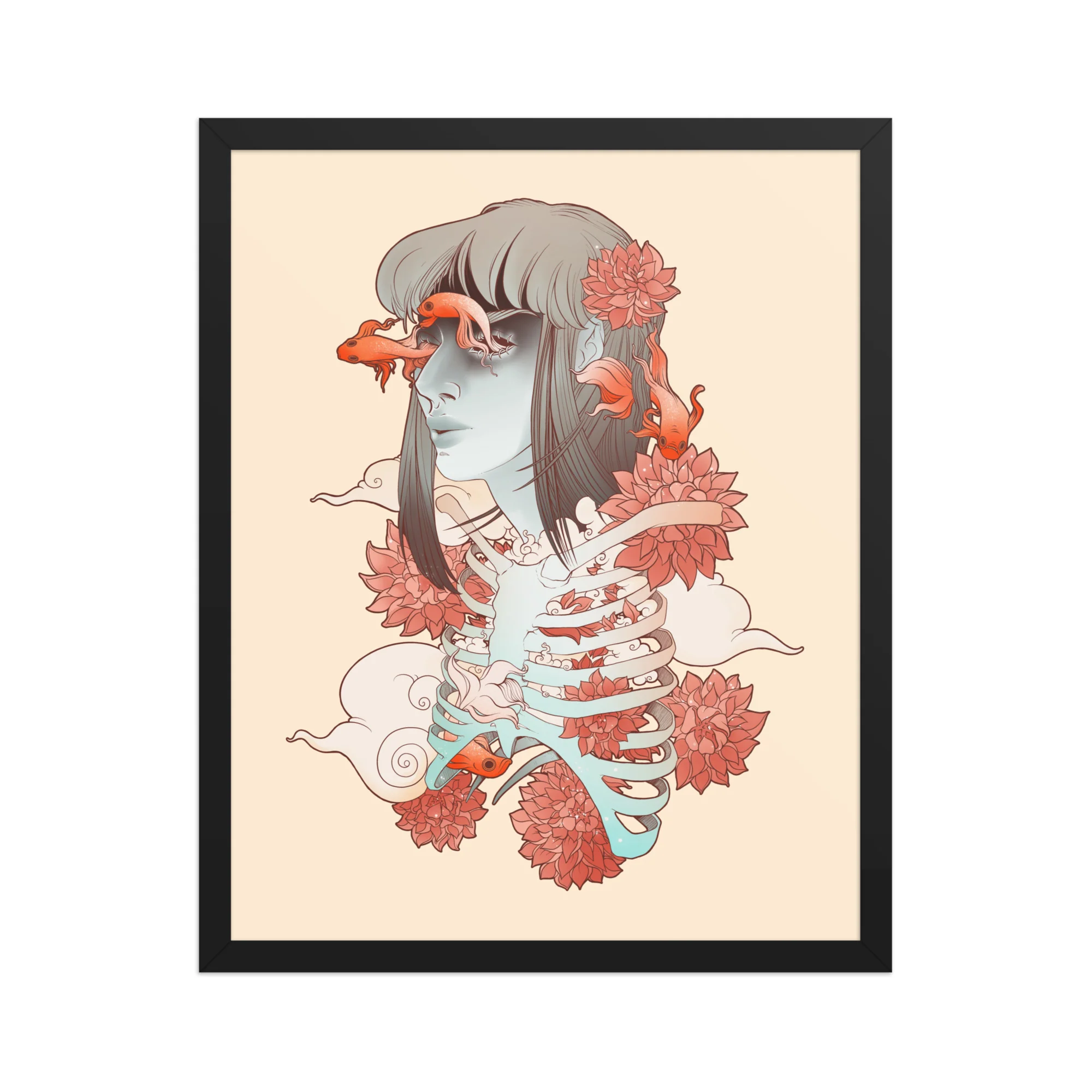 Betta Fish, Framed Art Print - Image 2