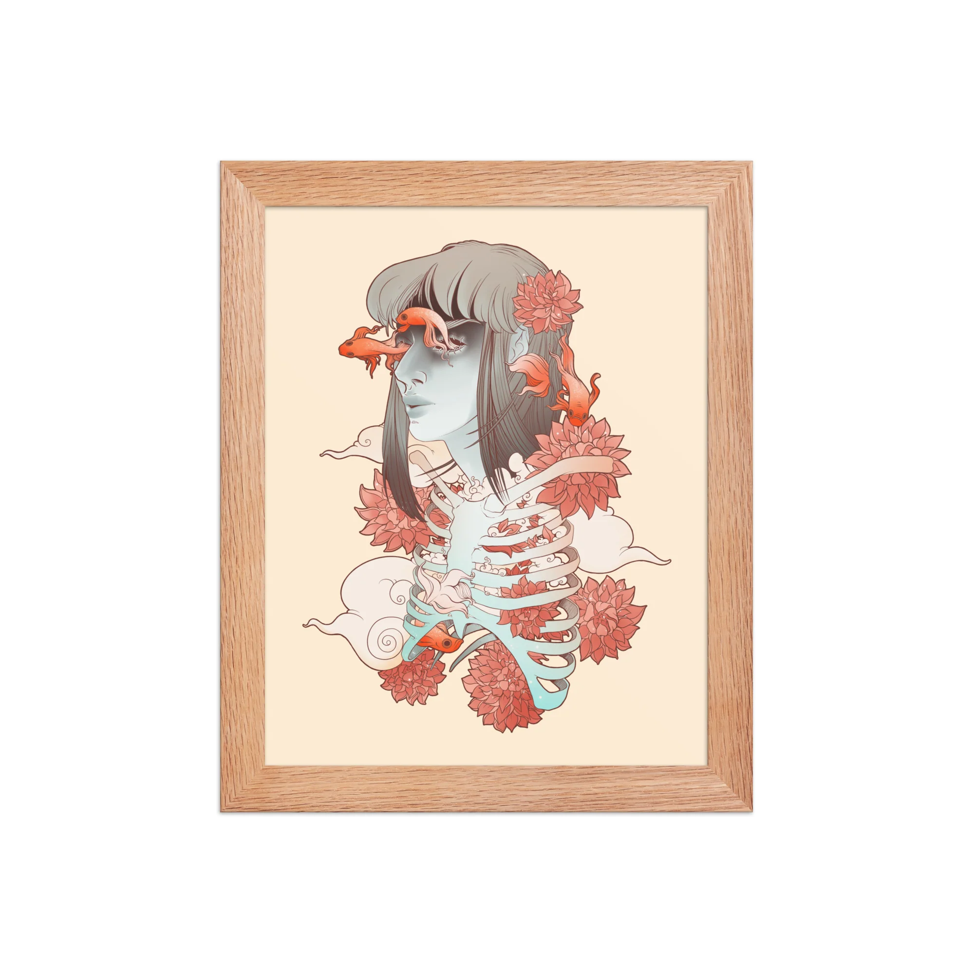 Betta Fish, Framed Art Print - Image 3