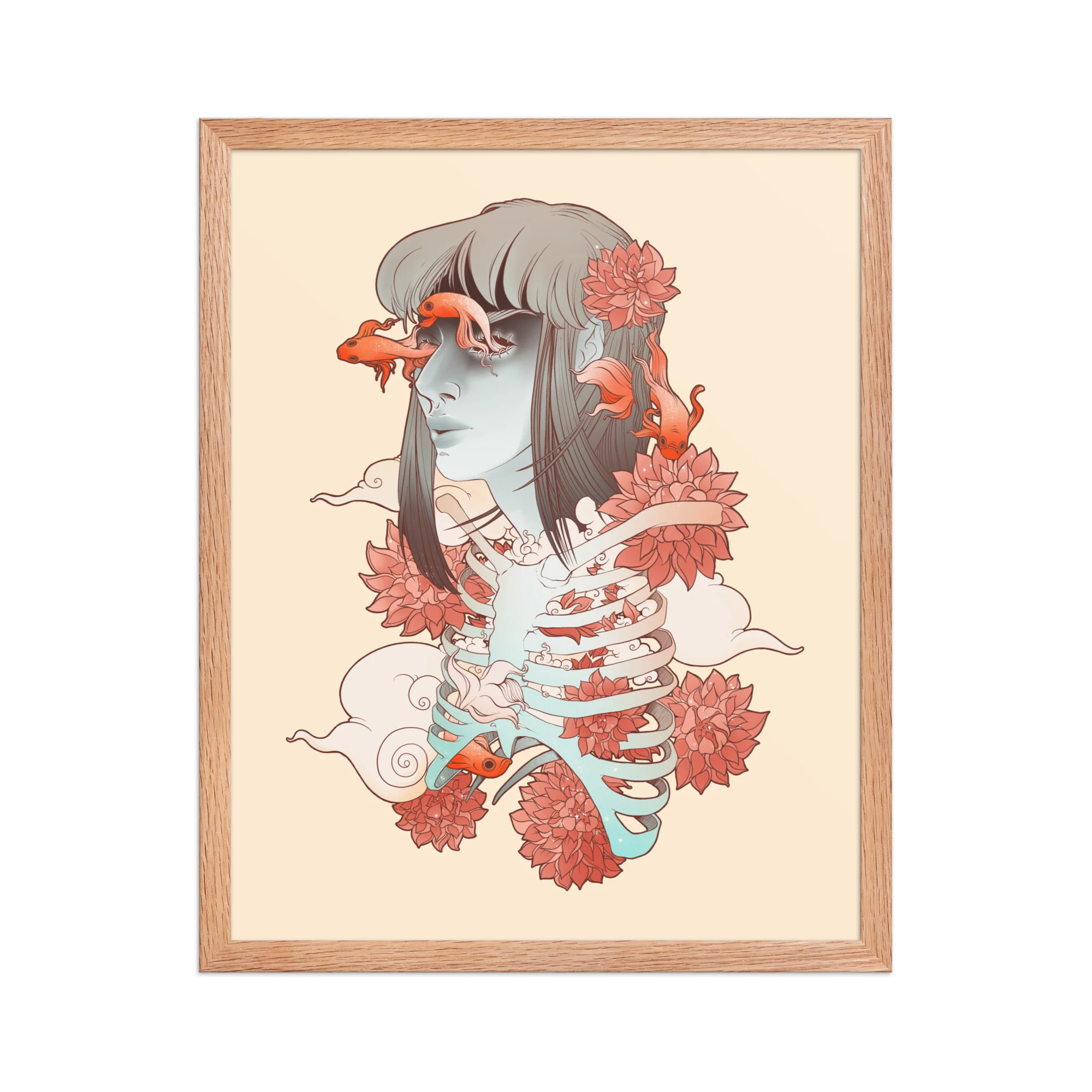 Betta Fish, Framed Art Print - Image 4