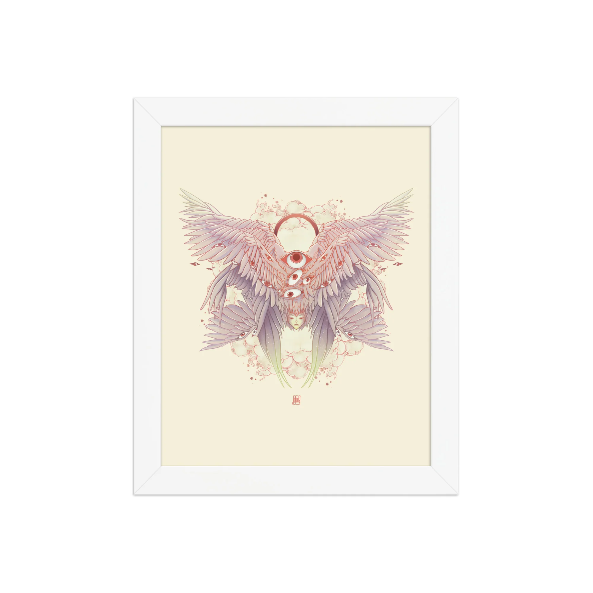 Biblically Accurate Angel, Framed Art Print - Image 11