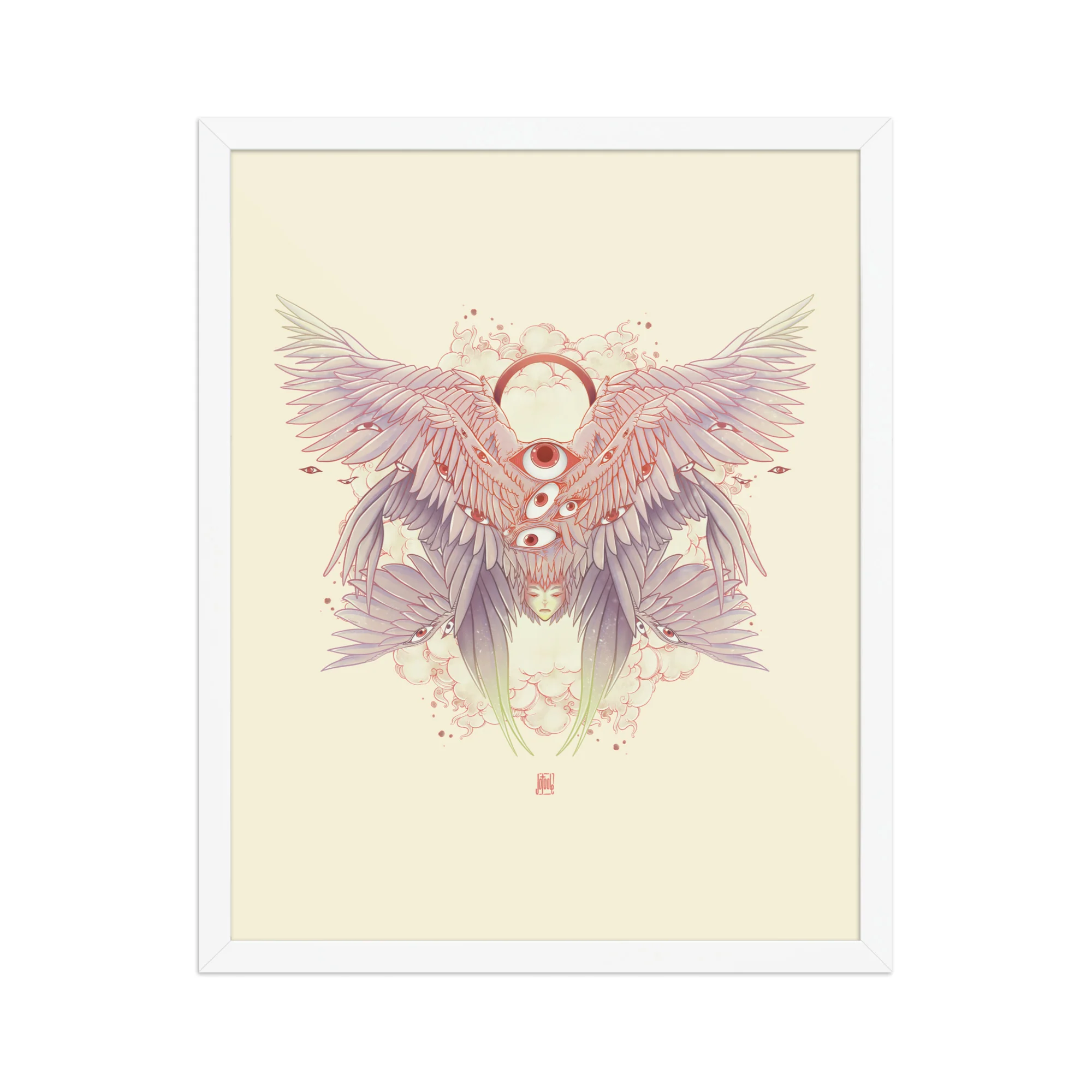 Biblically Accurate Angel, Framed Art Print - Image 14