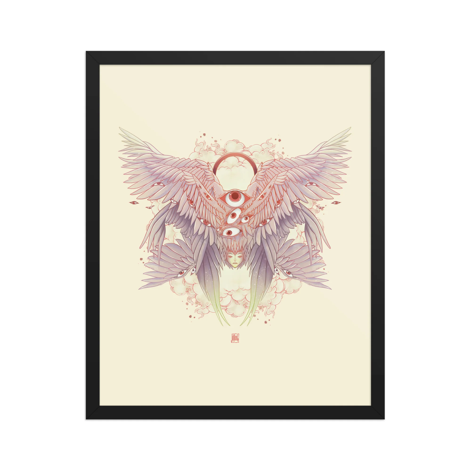 Biblically Accurate Angel, Framed Art Print - Image 4