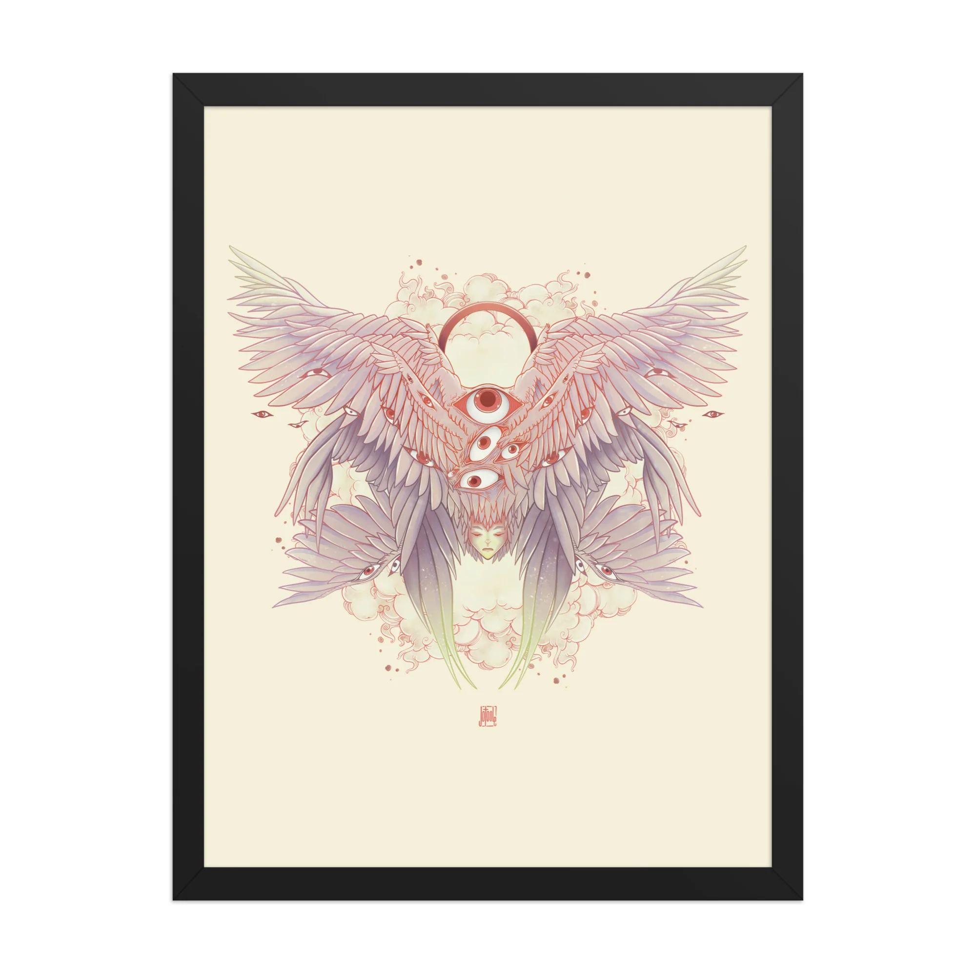 Biblically Accurate Angel, Framed Art Print - Image 5