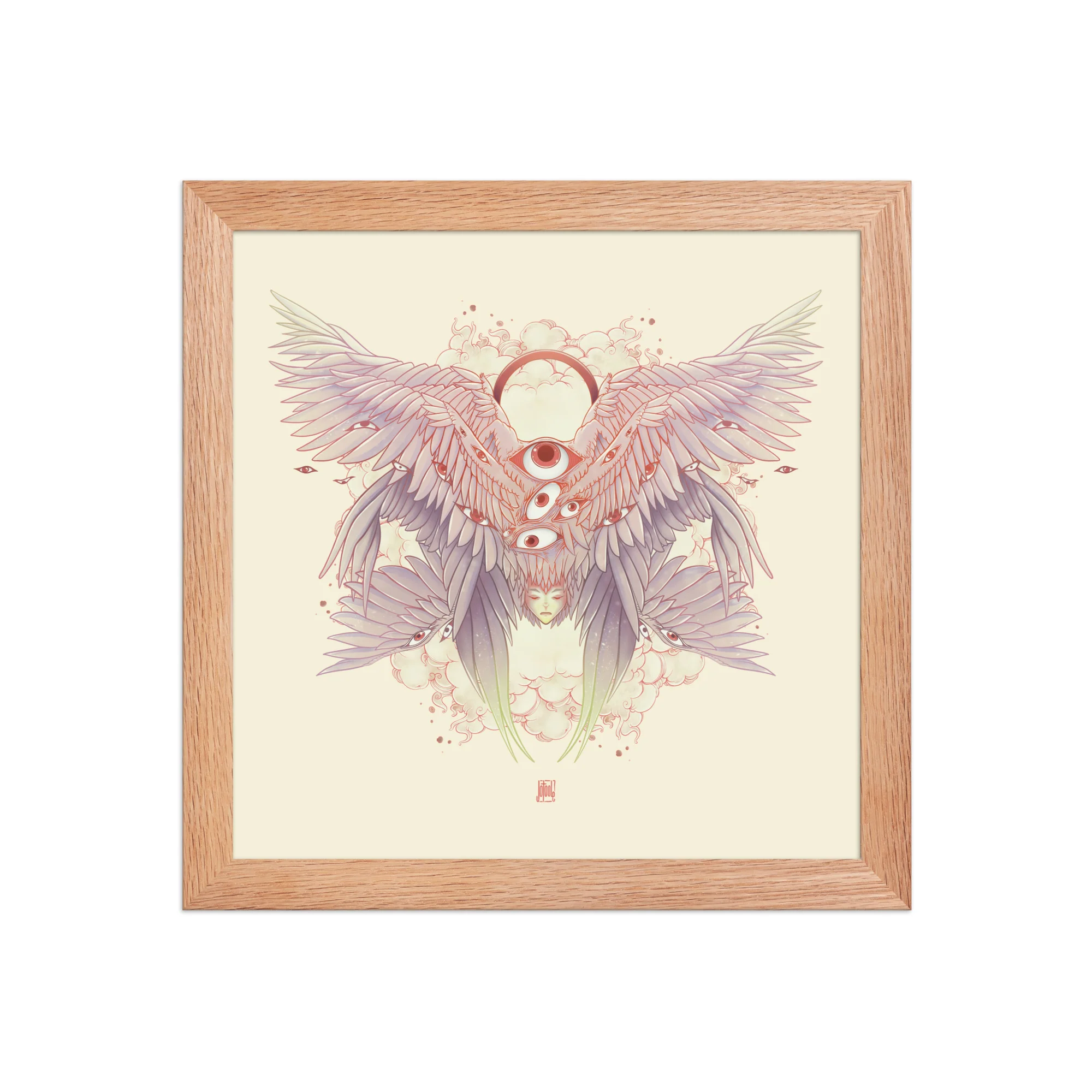Biblically Accurate Angel, Framed Art Print - Image 7