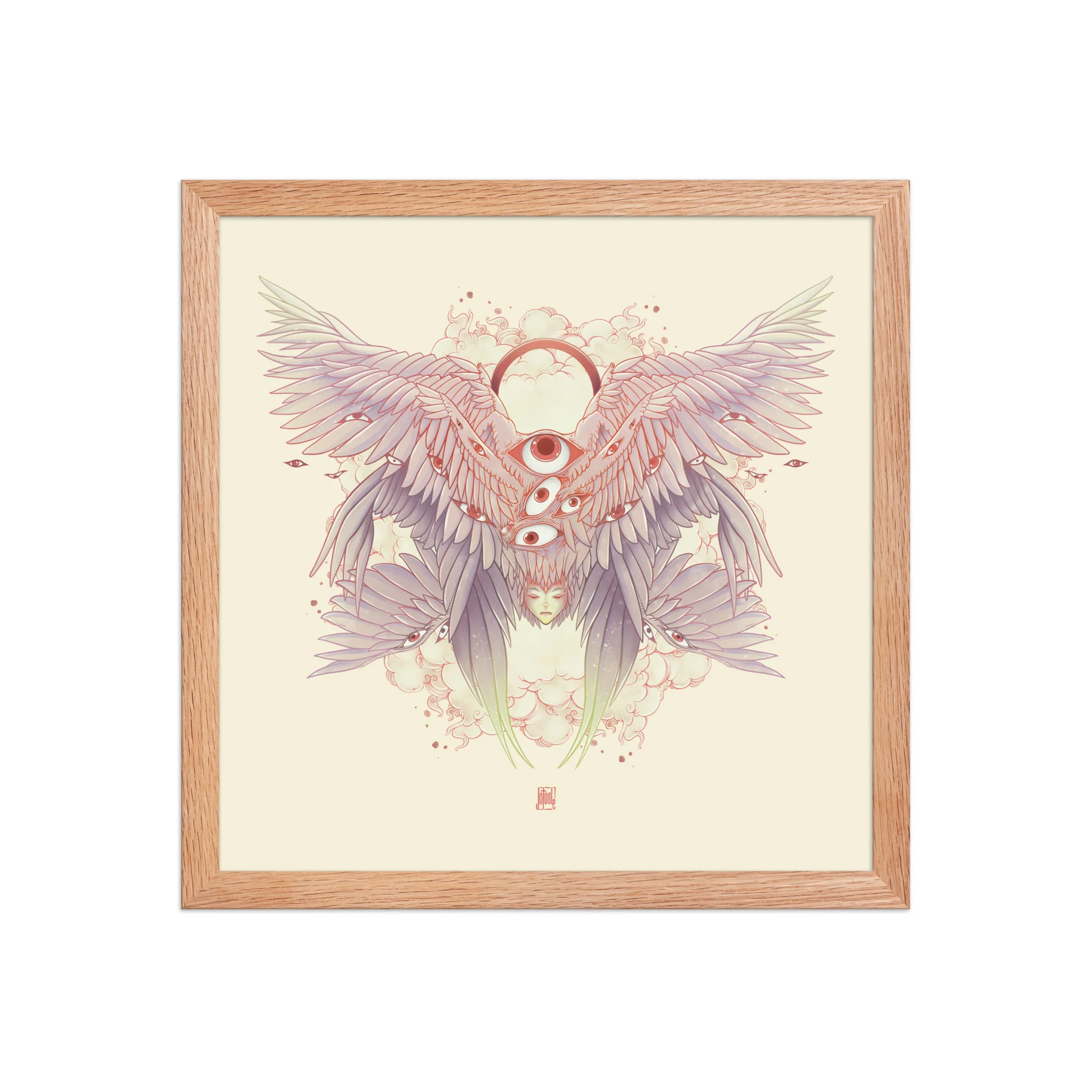 Biblically Accurate Angel, Framed Art Print - Image 8