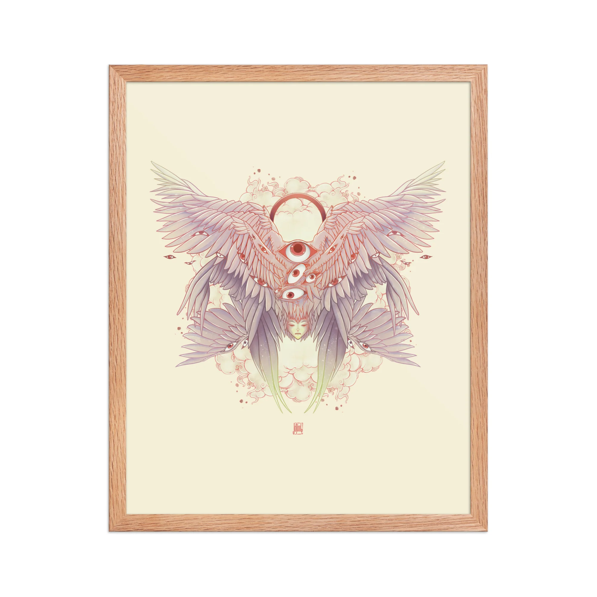Biblically Accurate Angel, Framed Art Print - Image 9