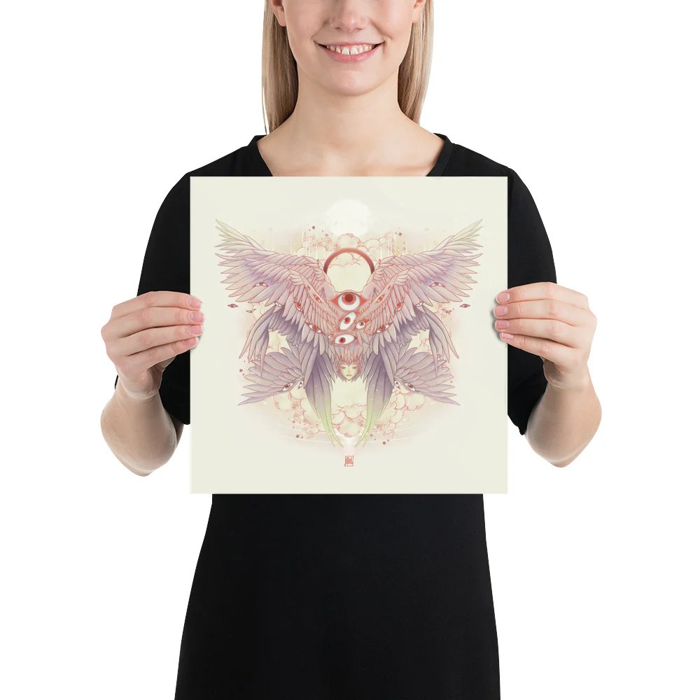 Biblically Accurate Angel, Seraph, Matte Art Print Poster - Image 10