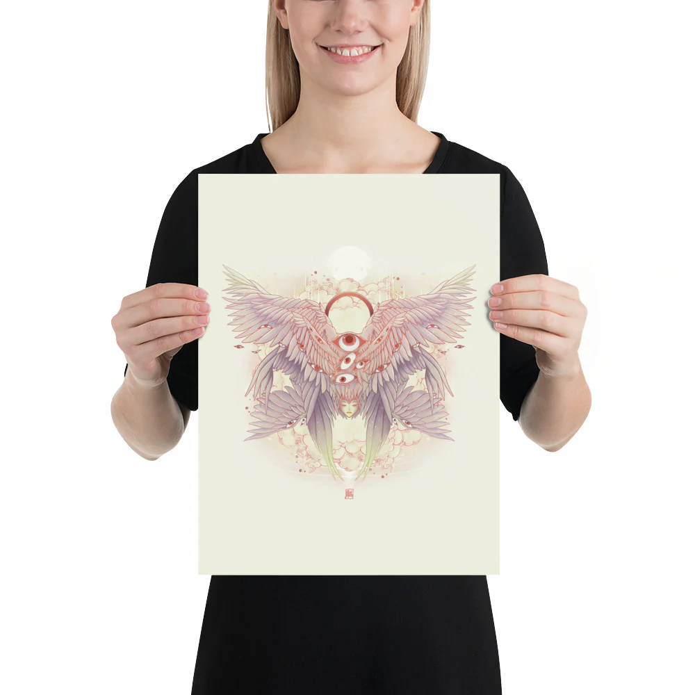 Biblically Accurate Angel, Seraph, Matte Art Print Poster - Image 11