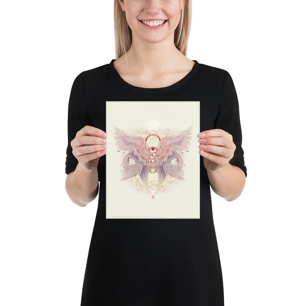Biblically Accurate Angel, Seraph, Matte Art Print Poster - Image 12