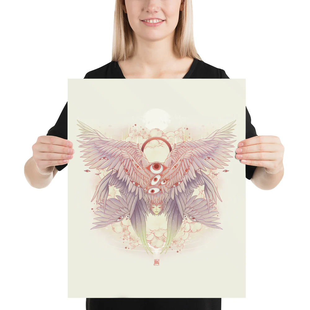 Biblically Accurate Angel, Seraph, Matte Art Print Poster - Image 5