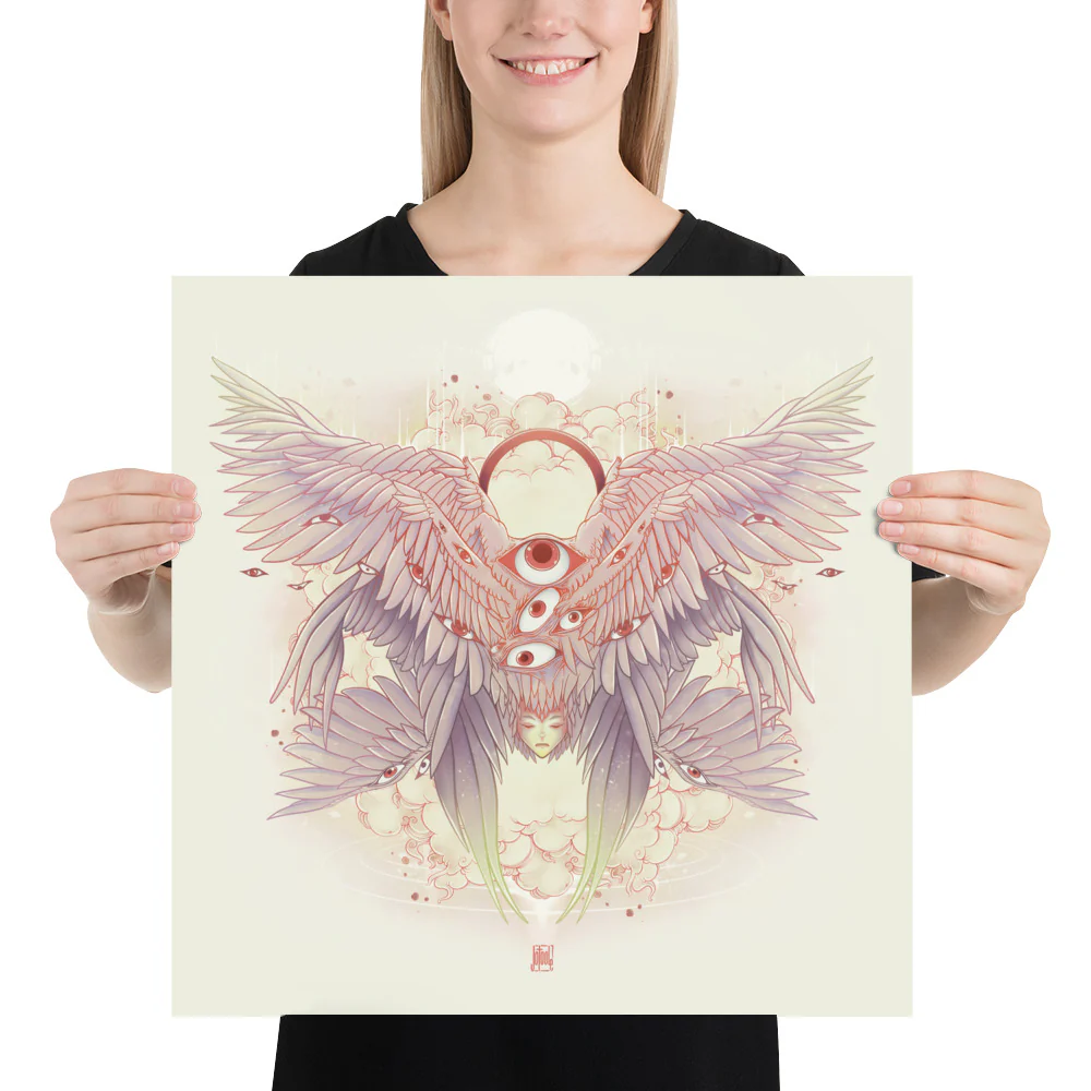 Biblically Accurate Angel, Seraph, Matte Art Print Poster - Image 6