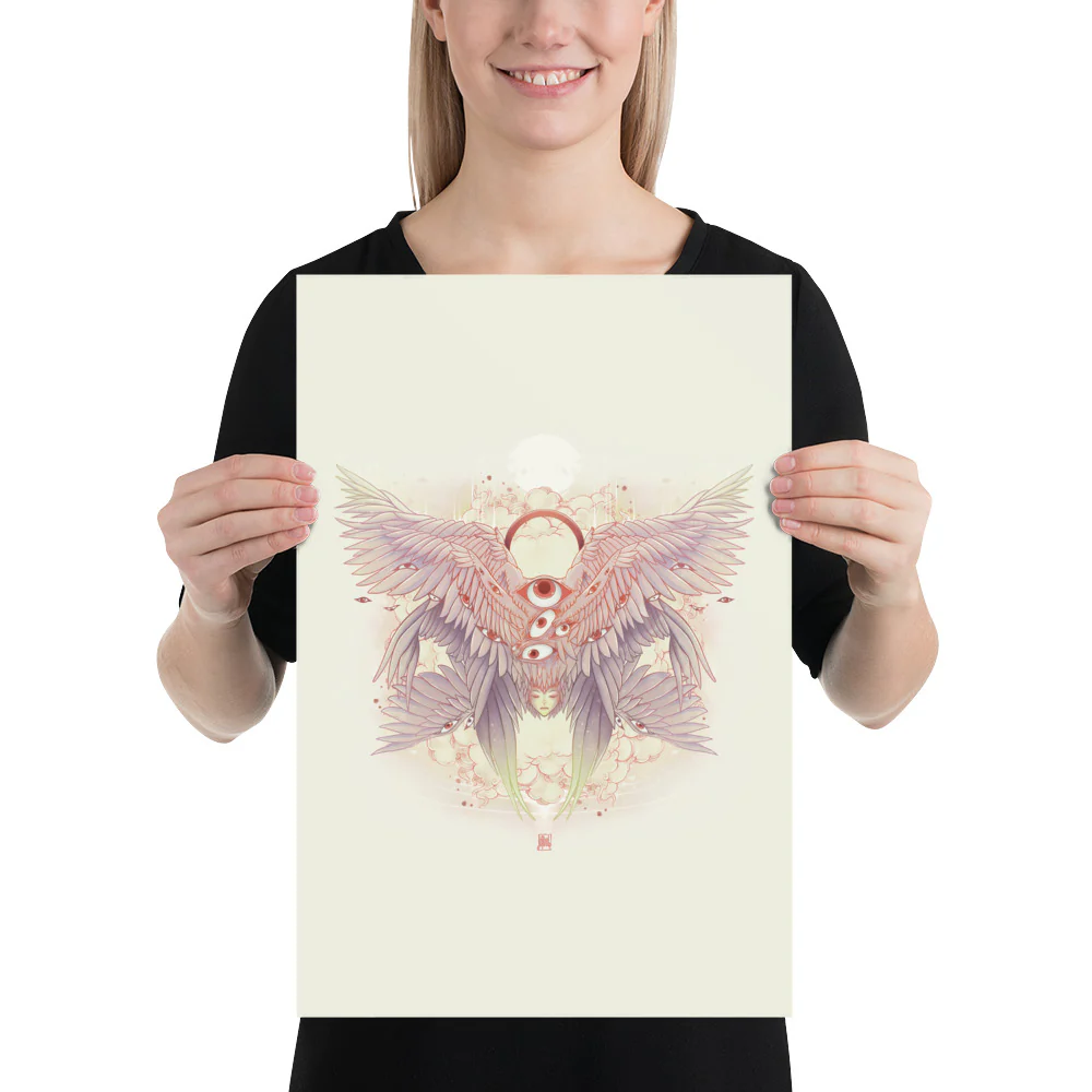 Biblically Accurate Angel, Seraph, Matte Art Print Poster - Image 7