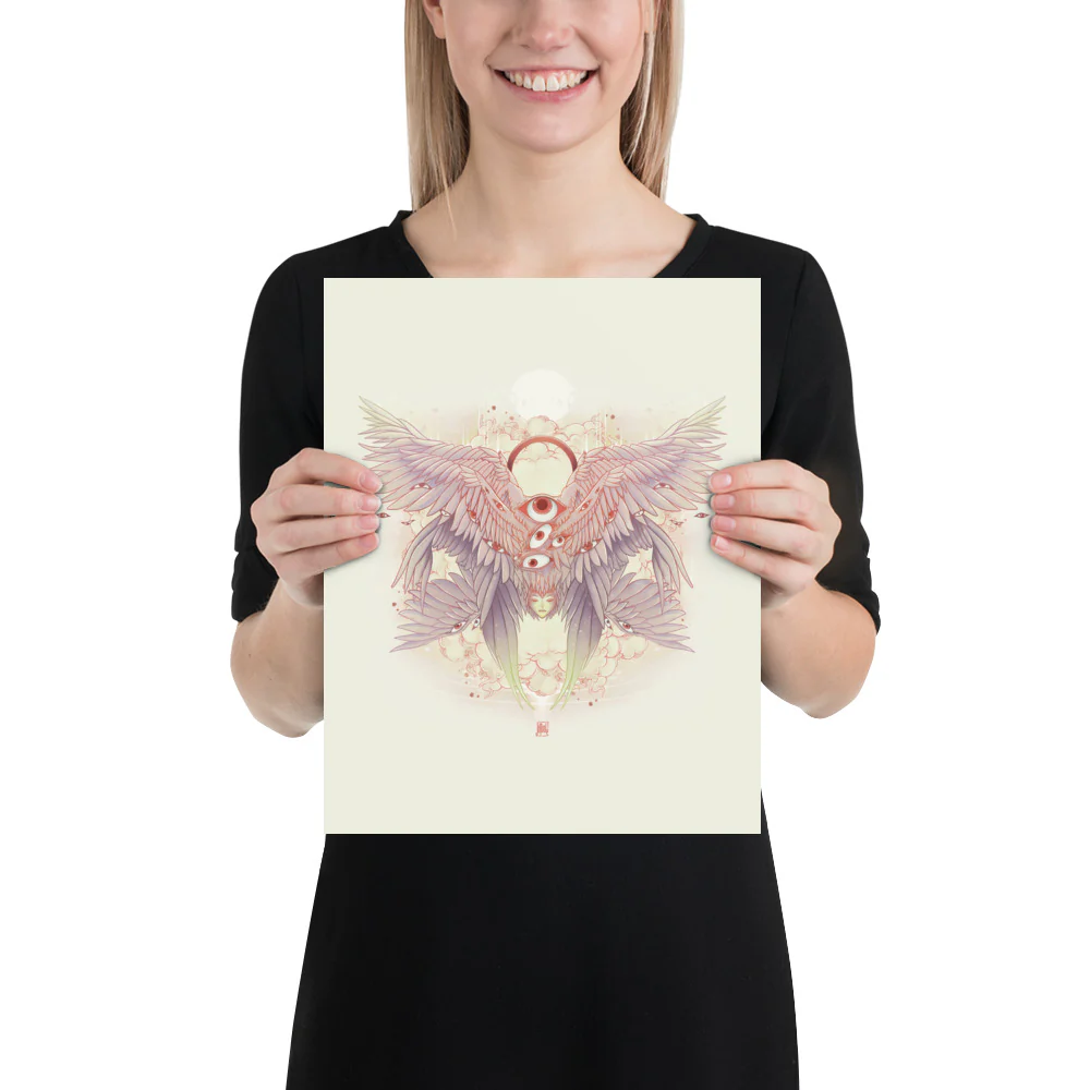 Biblically Accurate Angel, Seraph, Matte Art Print Poster - Image 9