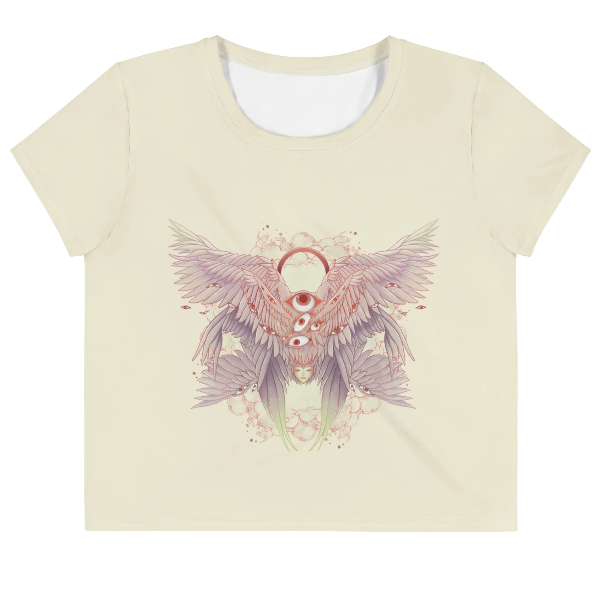 Biblically Accurate Angel Seraphim, Sublimation Crop Top