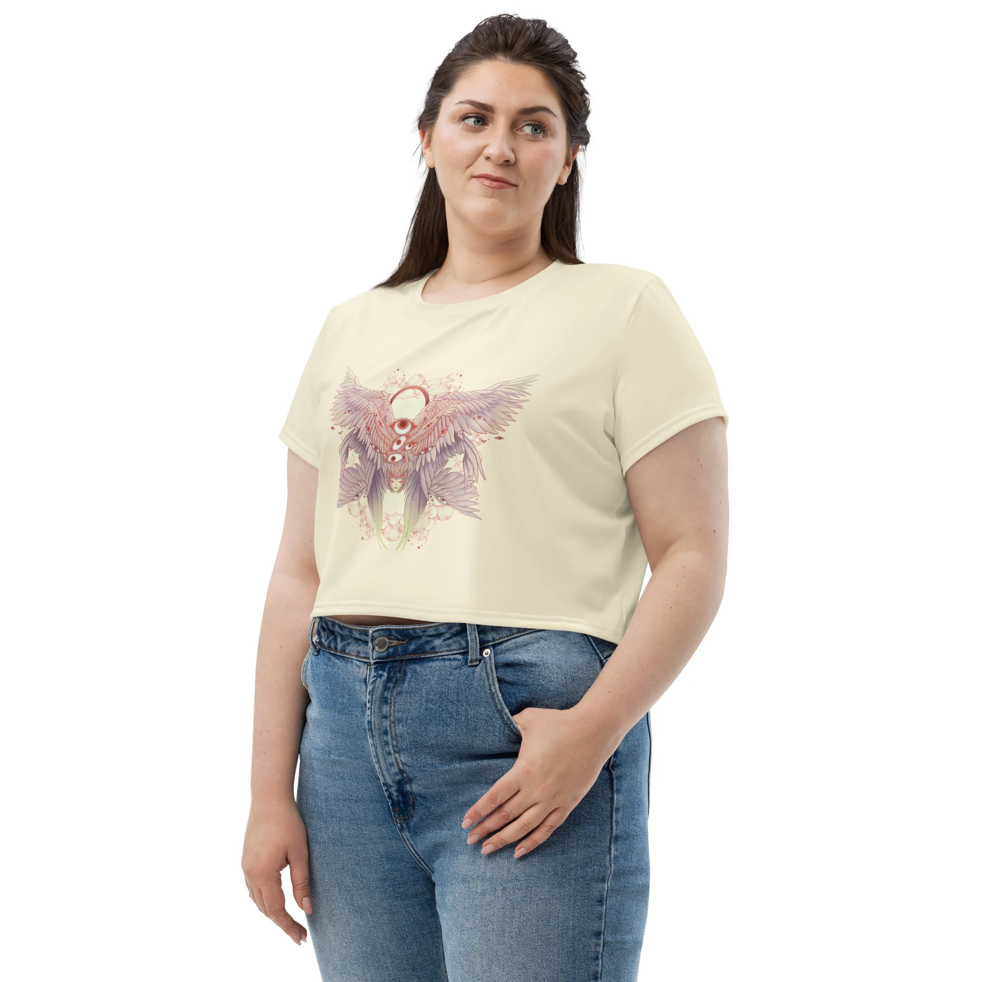 Biblically Accurate Angel Seraphim, Sublimation Crop Top - Image 7