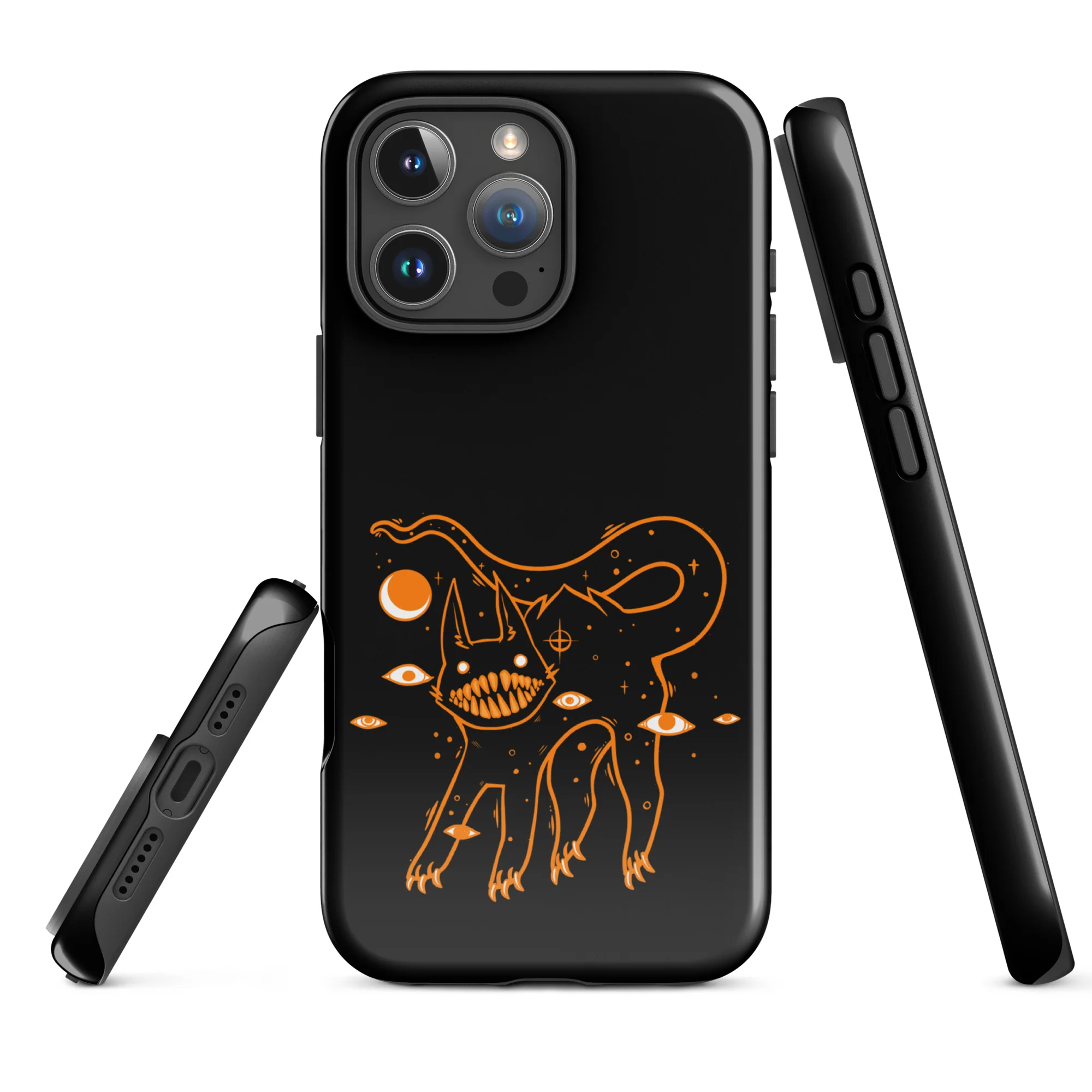 Big Teeth Black Cat, Tough Case for iPhone® - Image 3