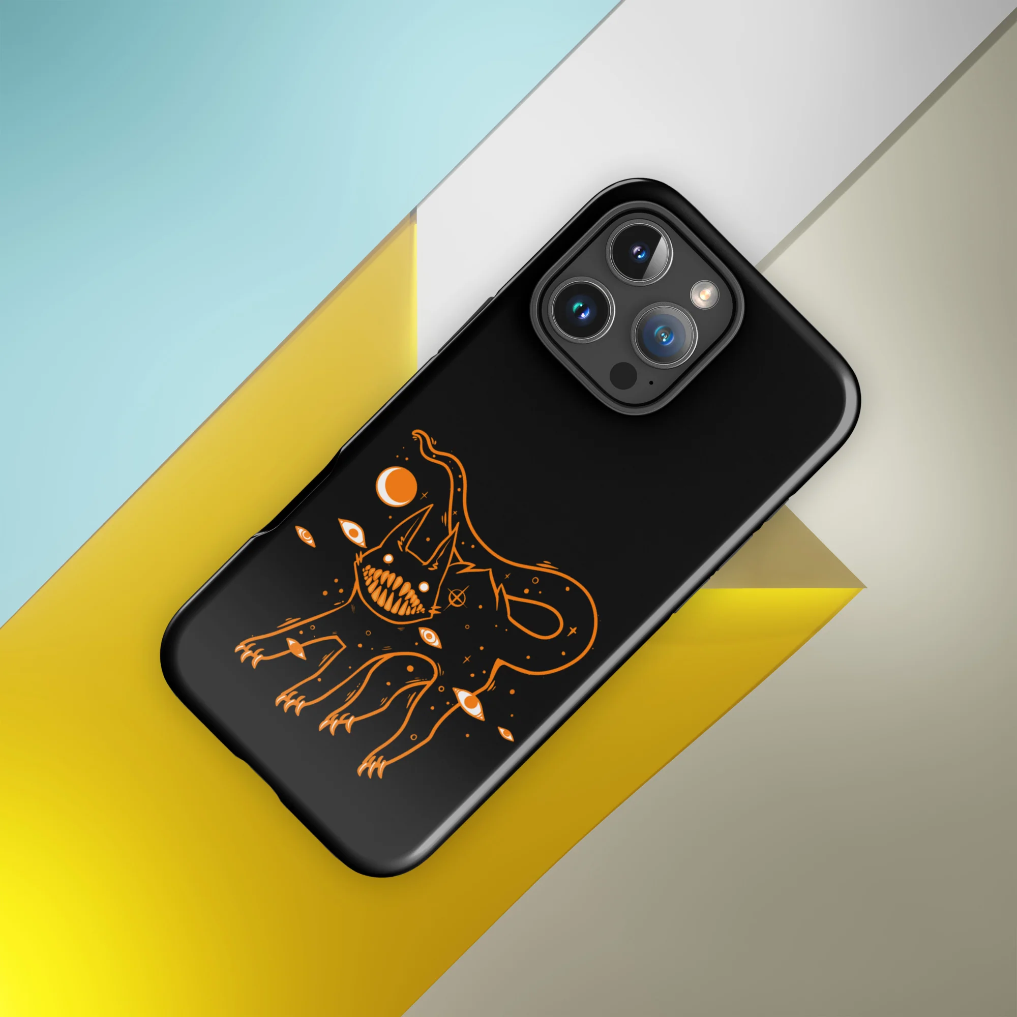 Big Teeth Black Cat, Tough Case for iPhone® - Image 4