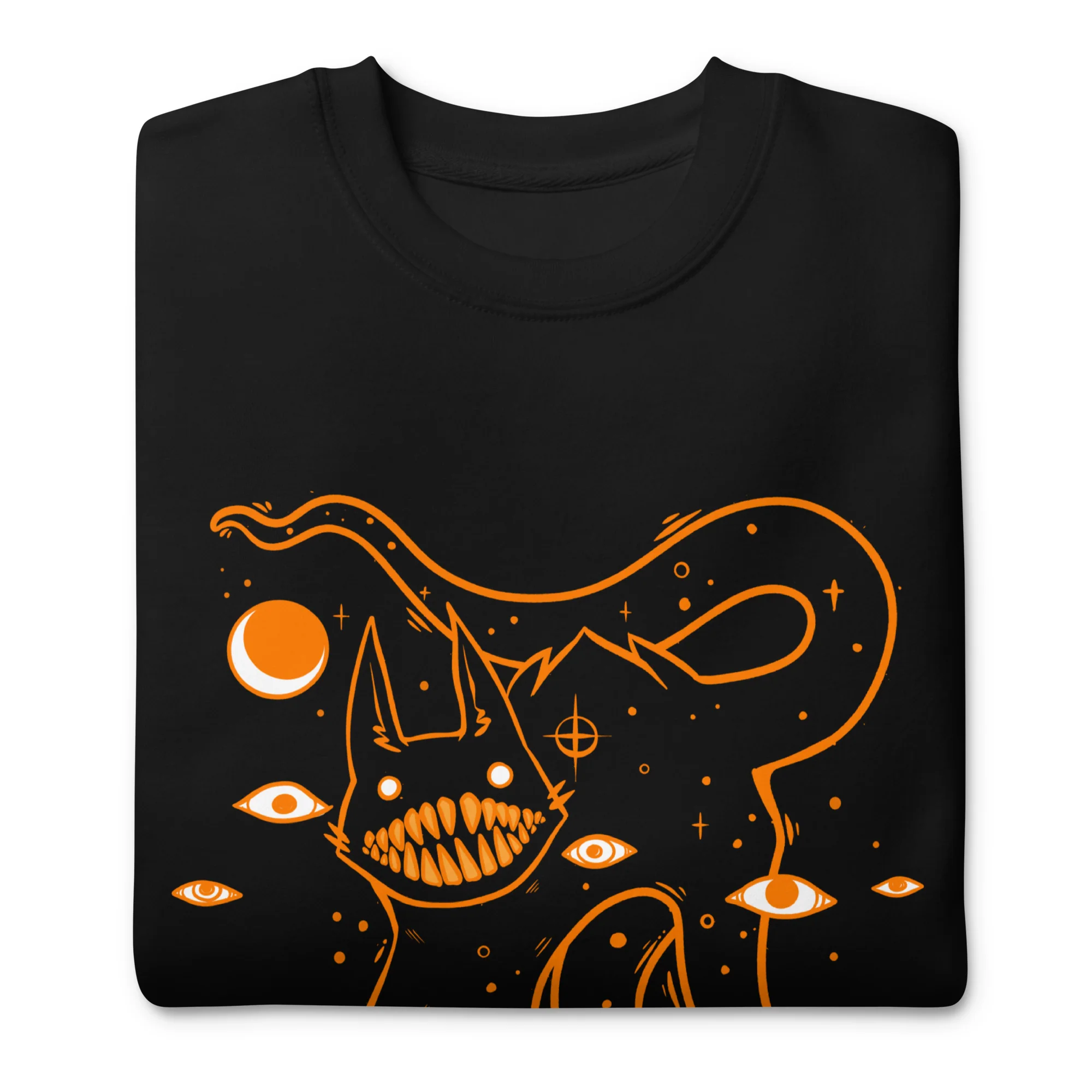 Big Teeth Cat, Premium Unisex Sweatshirt - Image 5