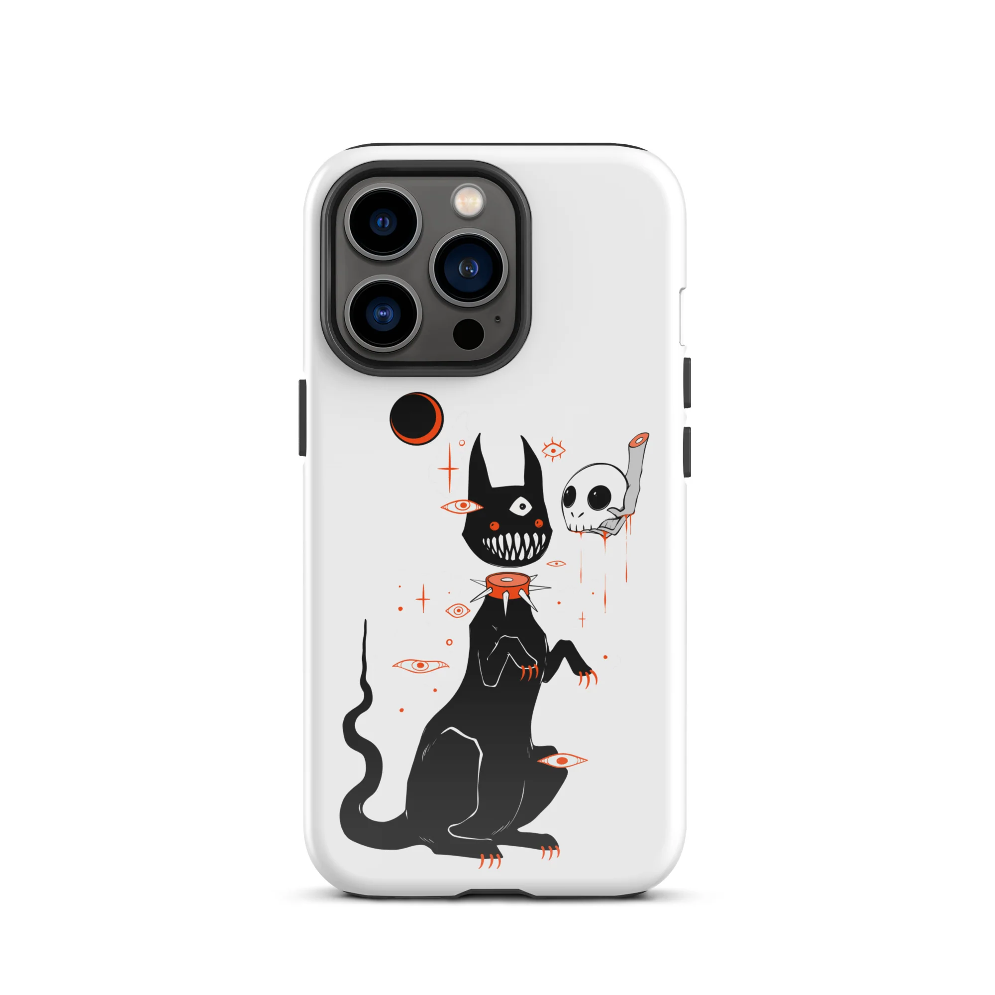 Black Cat And Skull, Tough Case for iPhone® - Image 11
