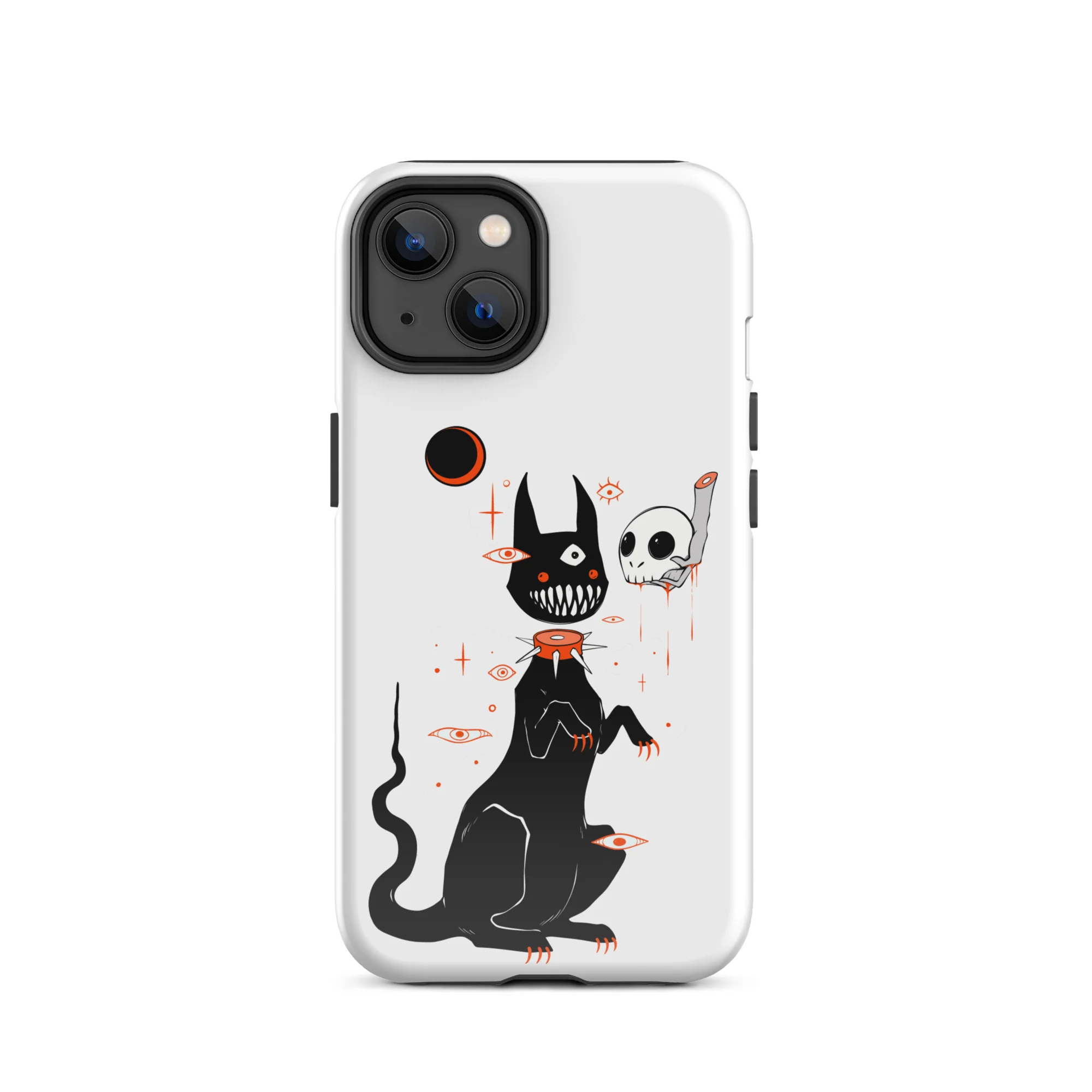 Black Cat And Skull, Tough Case for iPhone® - Image 12