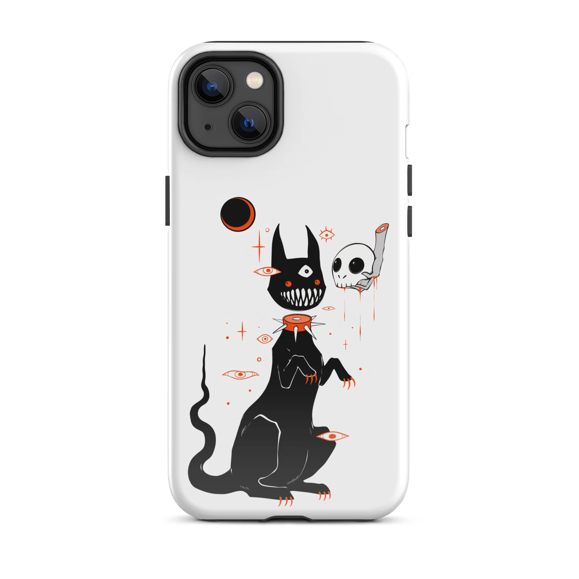 Black Cat And Skull, Tough Case for iPhone® - Image 13