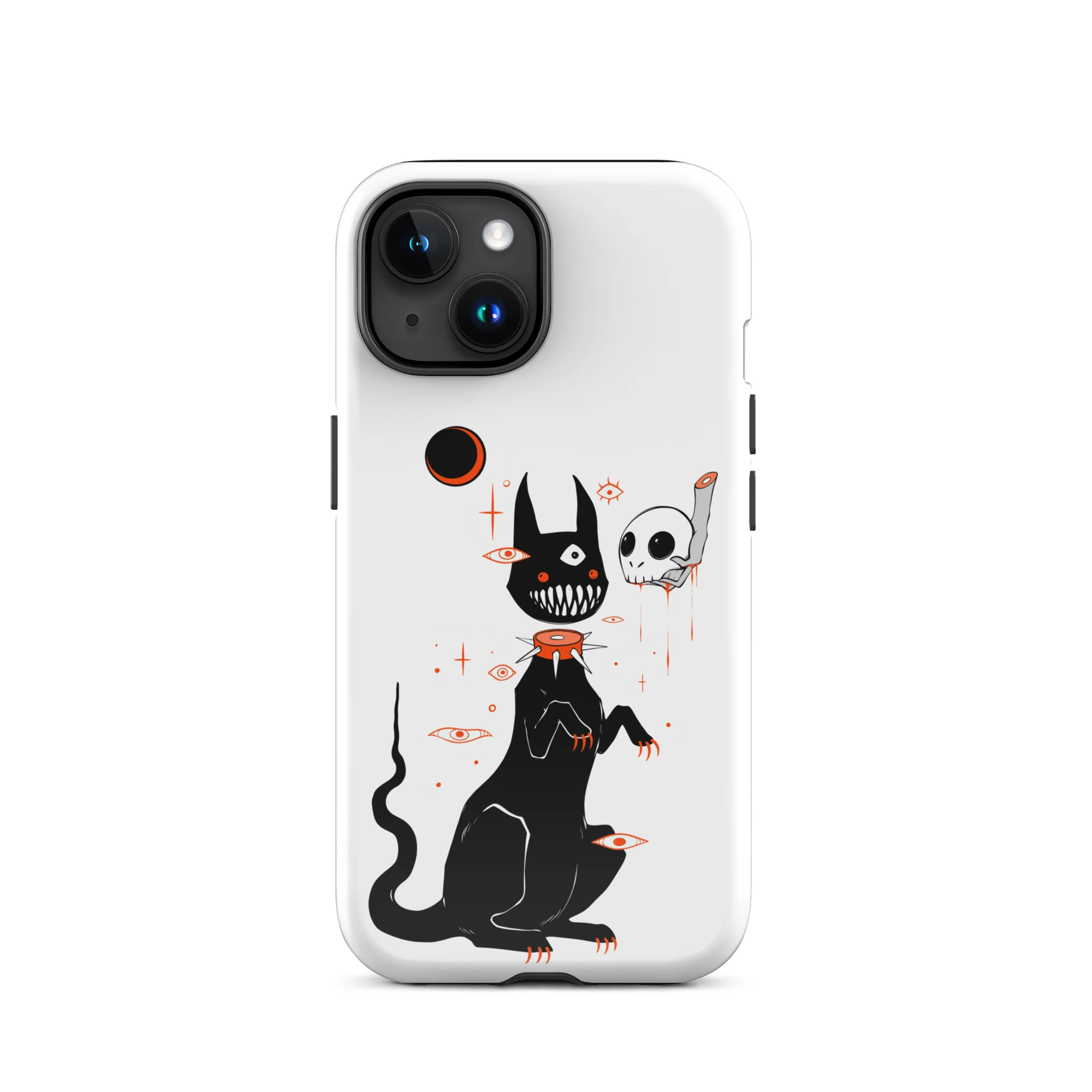 Black Cat And Skull, Tough Case for iPhone® - Image 16
